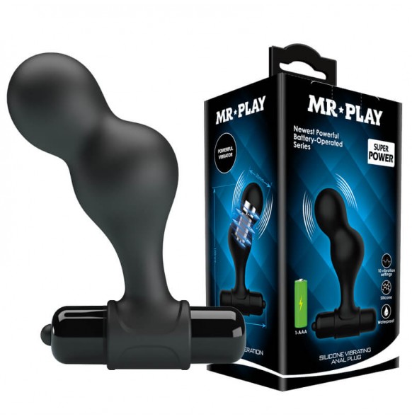 MR PLAY - Enchanted Anal Plug (Battery - Black) MR PLAY - Enchanted Anal Plug (Battery - Black)